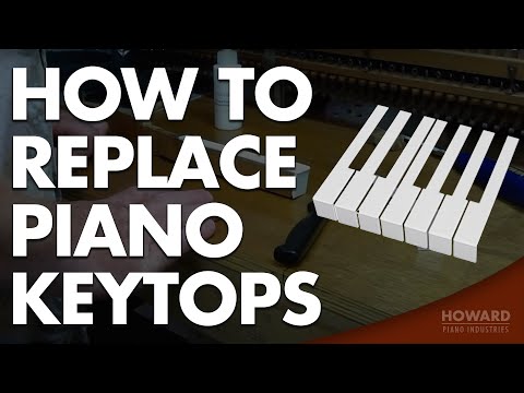 Видео: Настройка и ремонт пианино. Как заменить покрытие клавиш пианино от HOWARD PIANO INDUSTRIES
