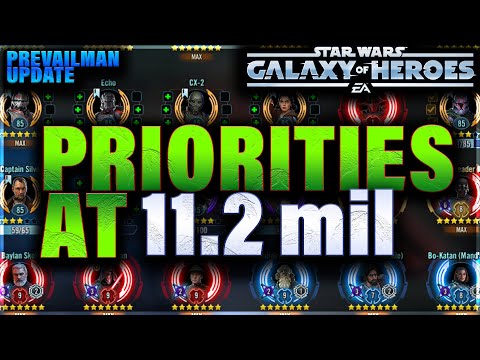 Видео: ПЕРЕПОЛНЕНЫ? ПРИОРИТЕТЫ ФЕРМЕРСТВА НА 11,2 МИЛЛИОНА ГП #swgoh #starwars
