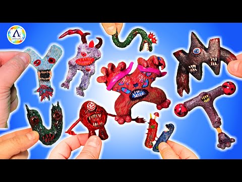 Видео: Лепим АЛФАВИТ ЛОР (R-Z) ✔️ Alphabet Lore но Кошмарный