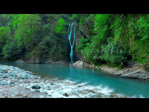 Видео: Одно из любимых мест в Сочи. Ореховский водопад и дорога на Ажек