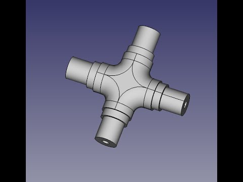 Видео: FreeCad Крестовина