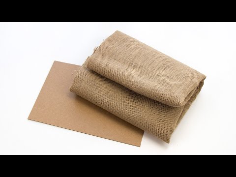Видео: Взяли мешковину и картон и сделали удобную коробку шкатулку для хранения