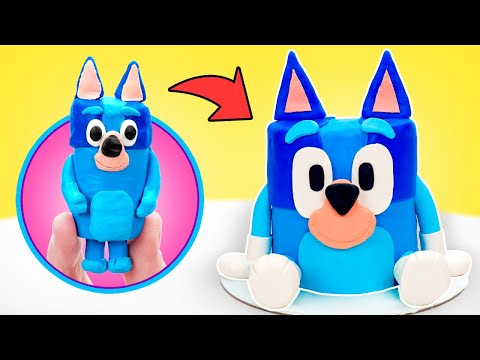 Видео: Готовим торт в виде Блуи! 🐶🍰 Вкусная волшебная выпечка!