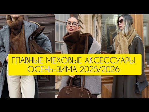 Видео: ГЛАВНЫЕ МЕХОВЫЕ АКСЕССУАРЫ ОСЕНЬ-ЗИМА 2025/2026 | Тренды по версии DIAMOND