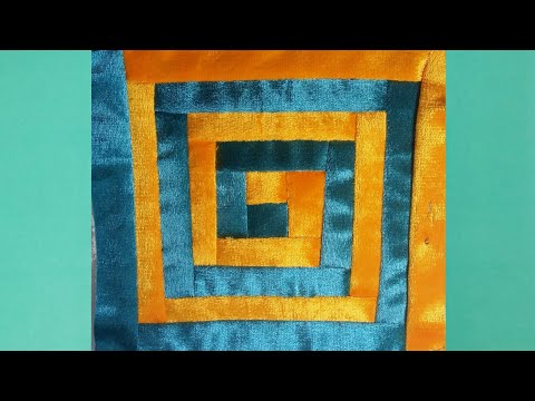 Видео: Versace-құрағын құрау. Екі түстен құралған күрделі құрақ.Пэчворк