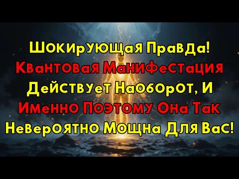 Видео: Шокирующий Секрет: Квантовая Манифестация Действует Наоборот – Вот Где Ее Истинная Сила