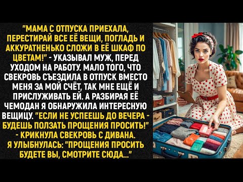 Видео: "Если не успеешь до вечера - будешь ползать прощения просить!"  - крикнула свекровь с дивана...