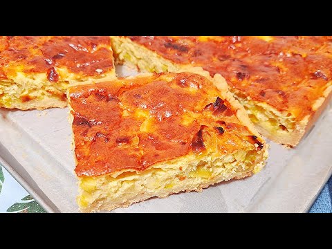 Видео: Это Божественно Вкусно Луковый Пирог Заливной Киш Лорен с Луком Пореем
