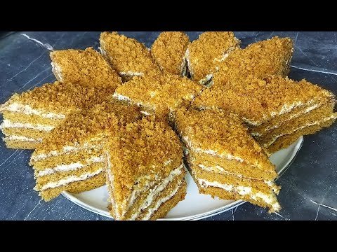 Видео: Մեղրով տորթ՝ նուրբ, բարձր և շատ փափուկ, արտակարգ բաղադրատոմս #медовыйторт #մեղրովթխվածք #honeycake