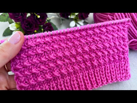 Видео: Изучите этот простой узор для вязания спицами за считанные минуты!