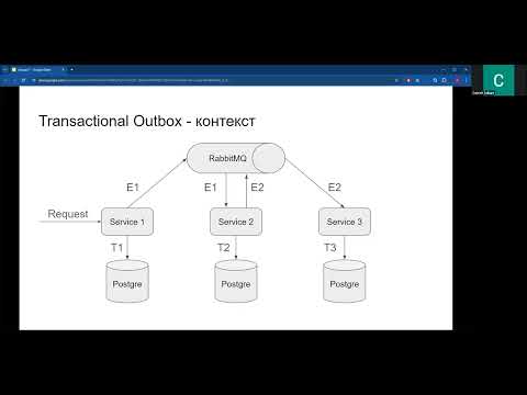 Видео: Паттерны микросервисной архитектуры - Лекция 1 - Transactional Outbox
