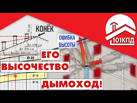 Видео: Его Высочество дымоход! Высота дымохода