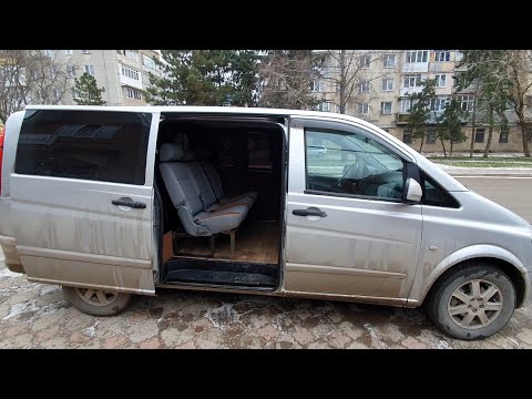 Видео: Vito 639 для продажи из грузовой в грузо-пассажир