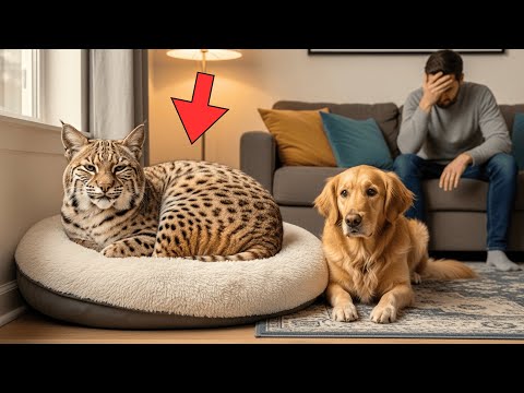 Видео: Мой пёс принёс домой рысь, и она заняла его кровать.