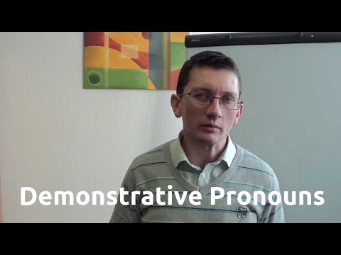 Видео: Максим Ачкасов - Указательные местоимения (demonstrative pronouns) в английском языке