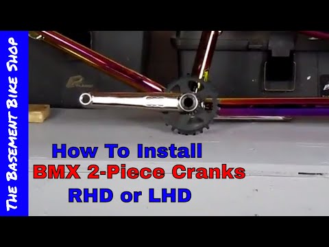 Видео: Установка шатунов BSD Substance XL — двухкомпонентные шатуны BMX — праворульные или леворульные —...