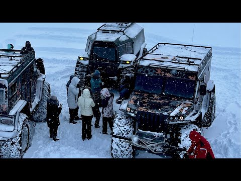Видео: @вездеходы Тайфун  и Север по Камчатскому снегу!!