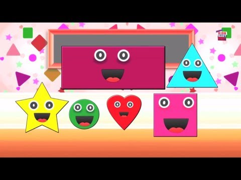 Видео: форма песни   узнать формы   стишки для детей   Shapes Song   Preschool Songs