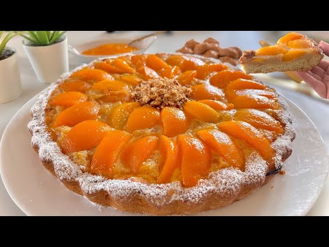 Видео: МИНДАЛЬНО-ПЕРСИКОВЫЙ ПИРОГ В СИРОПЕ С НЕБОЛЬШИМ ДОБАВЛЕНИЕМ САХАРА легко и быстро