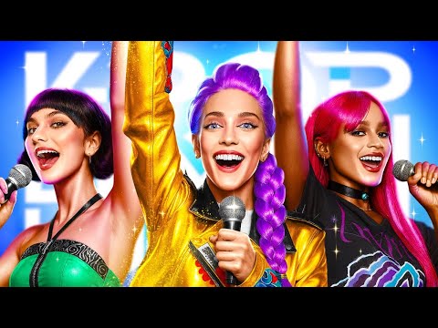 Видео: K-Pop Охотницы на Демонов: от Нердов до популярных звезд Хантрикс!