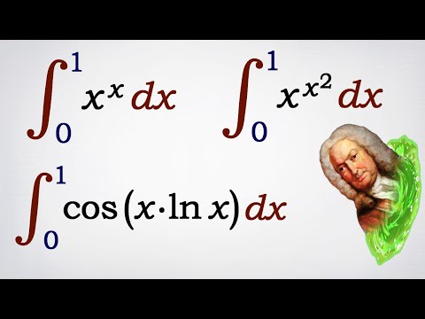 Видео: Интегралы от x^x, x^(x^2), 1/x^x, cos(x*ln x) с пределами от 0 до 1