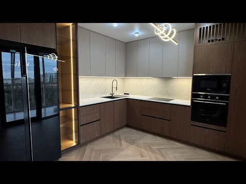 Видео: Кухня угловая компоновка #мебельназаказ #kitchen #кухонныедверцы #дизайнмебели #home #кухня 