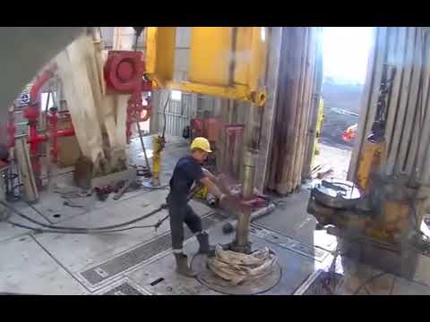 Видео: Буровая колонна улетела в скважину  Авария при бурении