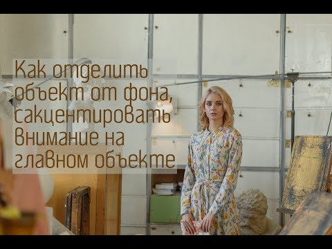 Видео: Урок 5. Выделяем главный объект съемки. Отделяем его от фона
