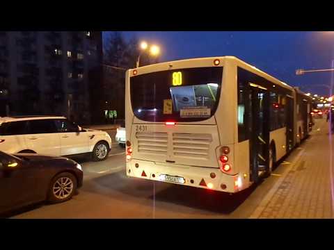 Видео: Автобус Санкт-Петербурга 10-48: Volgabus-6271.00 б.2431 по №80 (18.01.20)
