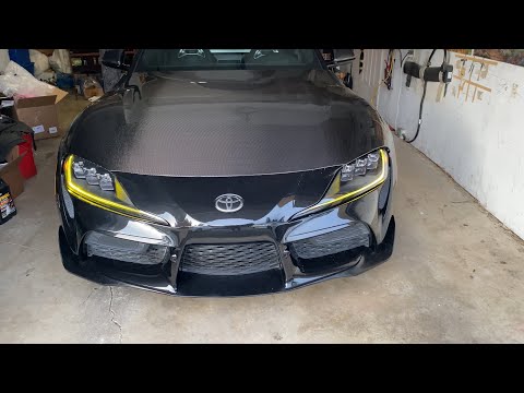 Видео: Субботник с проектом 2020 Toyota Supra GR A90 MK5 B58 3.0 & 2006 BMW M5 E60 V10 5.0￼￼ замена DRL￼