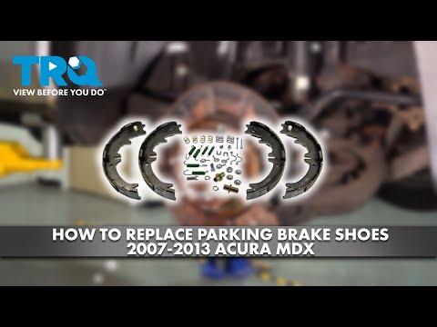 Видео: Как заменить колодки стояночного тормоза на Acura MDX 2007-2013