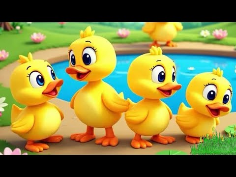 Видео: «Считаем с утками! 🦆 Детская песенка «Пять маленьких утят»»