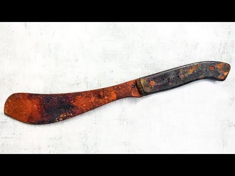 Видео: Реставрация ржавого мачете