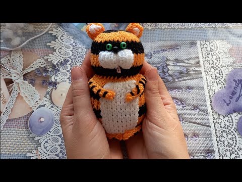 Видео: Тигр спицами МК