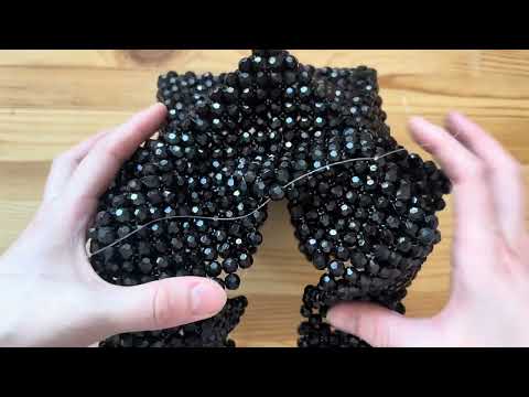 Видео: Мастер-класс объемная сумка из бусин "Звезда". Часть 2.