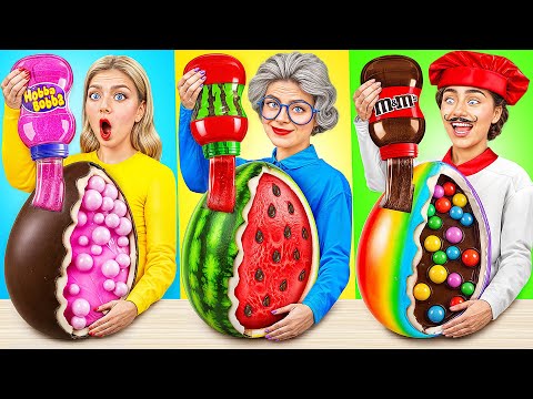 Видео: Кулинарный Челлендж: Я против Бабушки | Вкусные Кухонные Лайфхаки от Super Hyper DO