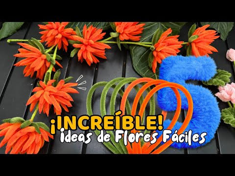 Видео: Невероятно просто! 😍 5 УДИВИТЕЛЬНЫХ цветов ручной работы из ершиков для чистки труб и стеблей синели