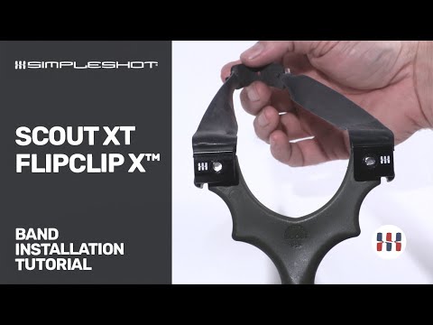 Видео: Установка бинокля FlipClips X Slingshot Bandset от Scout XT. Как установить FlipClips на Scout XT