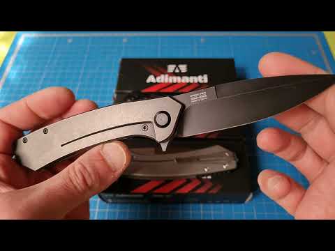 Видео: "Не купуй зайвого" Ніж ADIMANTI BY GANZO (SKIMEN DESIGN) титанове руків'я  (чорний)