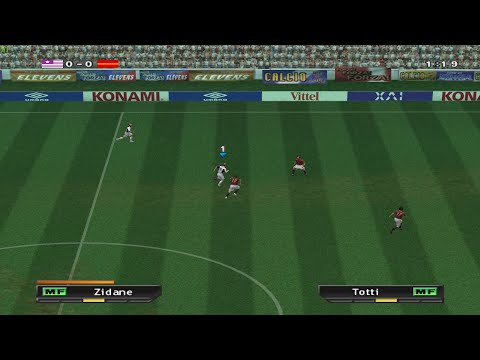 Видео: Pro Evolution Soccer 2 ✪ Геймплей PS2 | МАДРИД против РОМА (1080p)