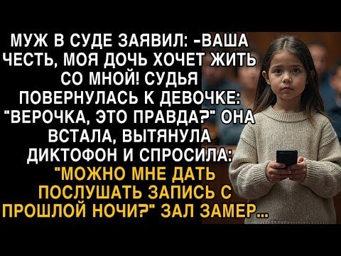Видео: Я ПЛАКАЛ, ЧИТАЯ! МУЖ В СУДЕ- ''ДОЧЬ СО МНОЙ!'' ВЕРОЧКА ВКЛЮЧИЛА ДИКТОФОН - ЗАЛ ЗАМЕР!