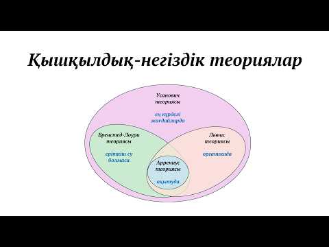 Видео: Қышқылдық негіздік теориялар [Жалпы химия]