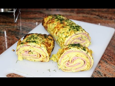 Видео: Легкий и быстрый рулет из кабачков