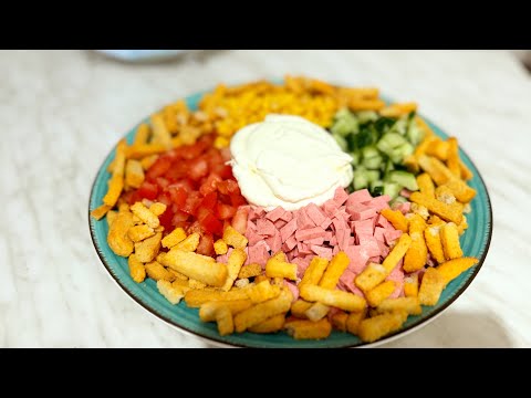 Видео: Ауызашарға өте ерекше жеңіл салат! Сіз бұл салатты жасап көрмедіңіз! Құпия салат!