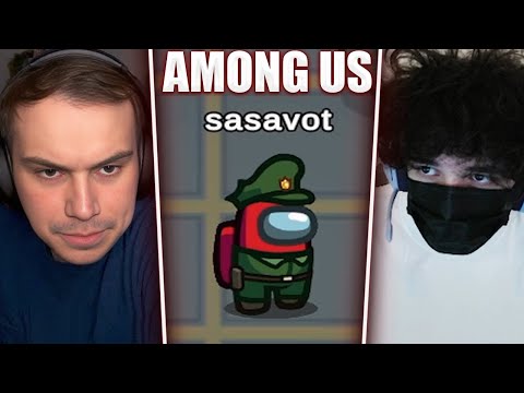 Видео: ГЛЕБ ИГРАЕТ в Among Us (Ростик, Хелин, Лиза, Юра, Танкзор, Витя, Вероника) | Sasavot