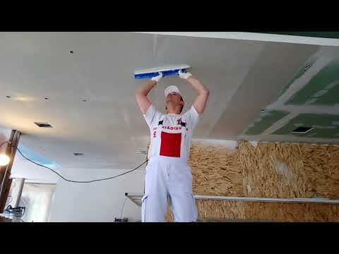 Видео: Стеклохолст. Поклейка стеклохолста на шпатлевку