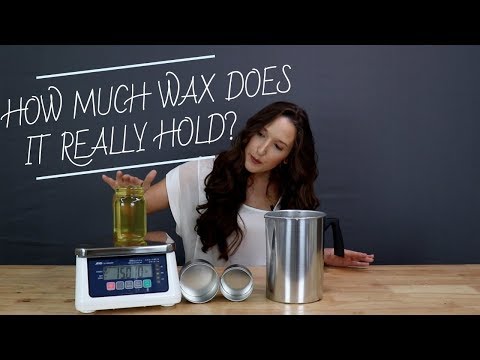 Видео: Как узнать, сколько воска для свечей поместится в вашей ёмкости — Советы по изготовлению свечей