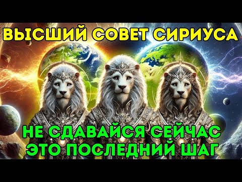 Видео: ⚠️ Последний шаг перед Вечностью. НЕ СДАВАЙСЯ СЕЙЧАС ✨ Послание от Высшего Совета Сириуса