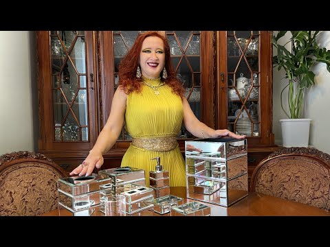 Видео: Распаковка зеркальных аксессуаров для ванной комнаты. Unpacking. Bathroom accessories made of mirror