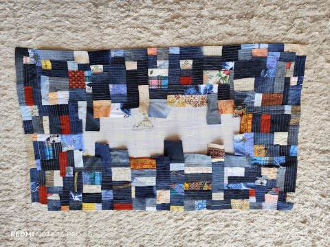 Видео: Kawandi style quilt. Утилизация обрезков в стиле Каванди на машинке